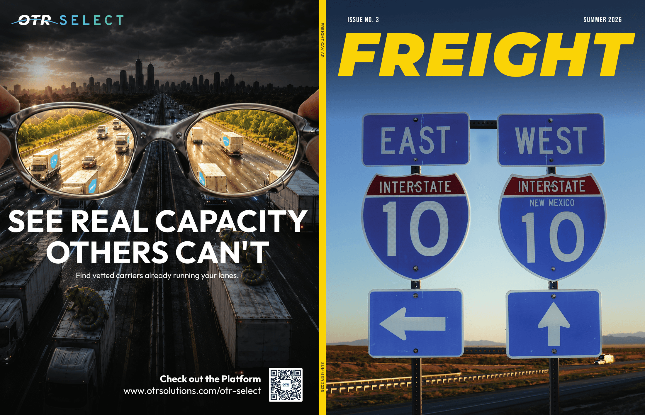 Freight Caviar, The Open Road Issue, front and back cover