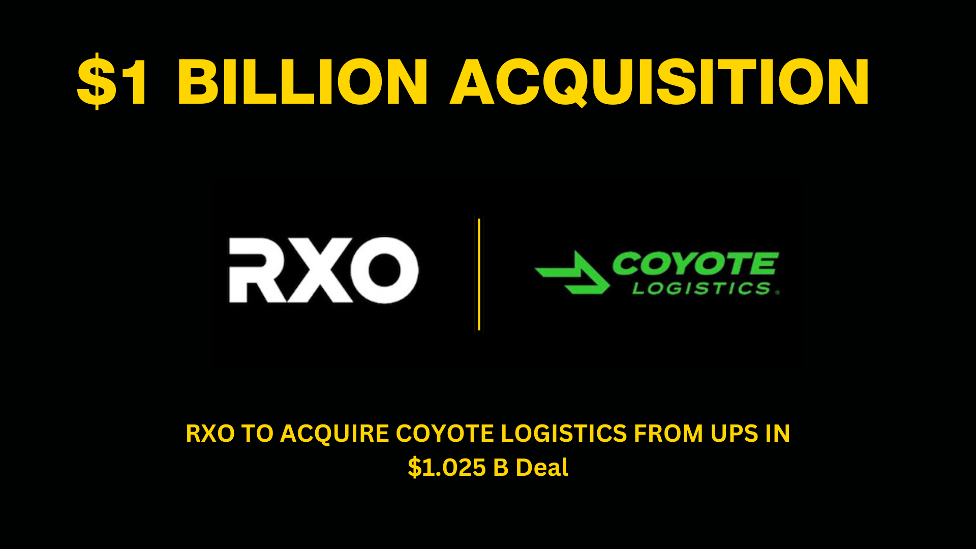 🎣 RXO Acquires Coyote